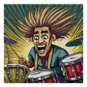 Drummer Glossy Poster (Vorderseite)