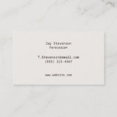 Drummer Grunge Drumsticks Mit Monogramm Visitenkarte (Rückseite)