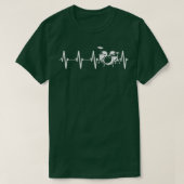 Drummer Heartbeat Geschenk Bester Drum Player Musi T-Shirt (Design vorne)
