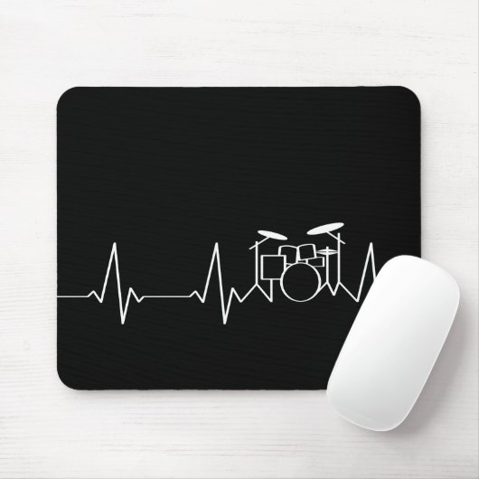 Drummer Heartbeat Mousepad (Mit Mouse)