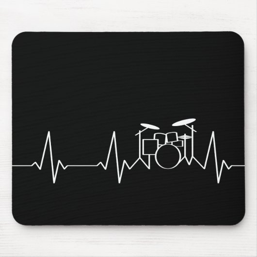 Drummer Heartbeat Mousepad (Vorne)