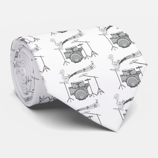 Drummer I Am_ Krawatte (Gerollt)