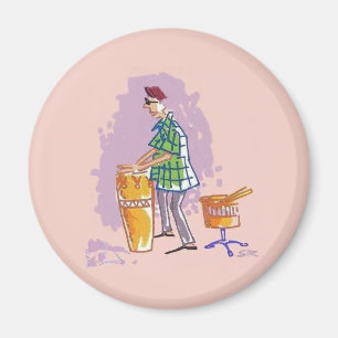 Drummer-I-Magnet Magnet