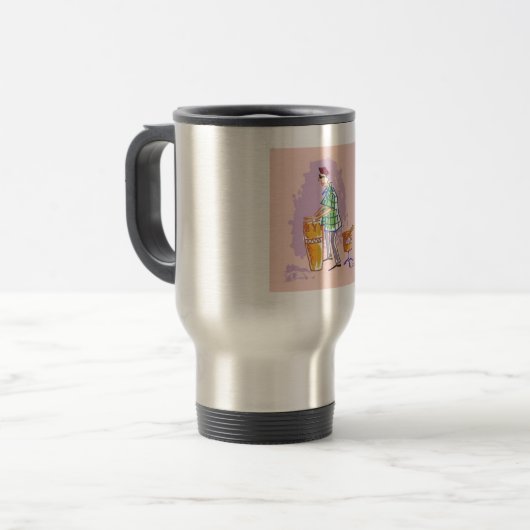 Drummer I travel mug Reisebecher (Vorderseite Links)