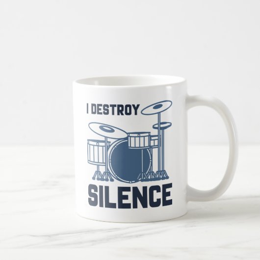 Drummer I zerstöre Stille Kaffeetasse (Rechts)