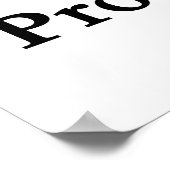 Drummer im Gange Poster (Ecke)