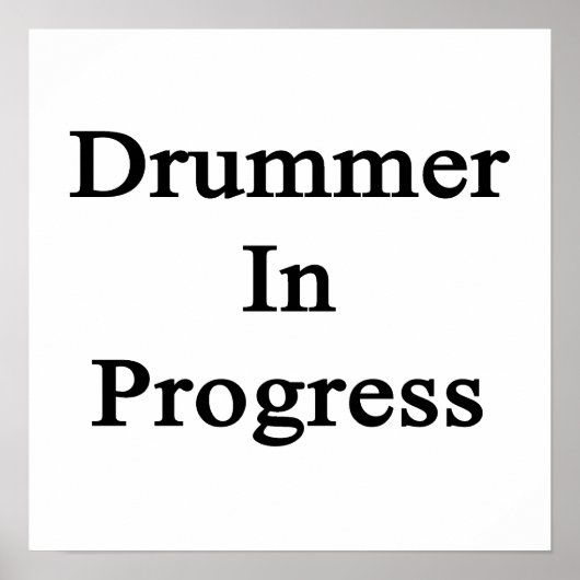 Drummer im Gange Poster (Vorne)