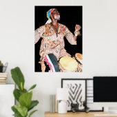 Drummer in Banjul, Gambia, Westafrika Poster (Heimbüro)