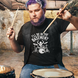 Drummer In The Basement Band T-Shirt