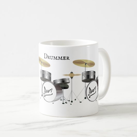 Drummer Kaffeetasse (VorderseiteRechts)