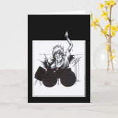 Drummer Karte (Gelbe Blume)