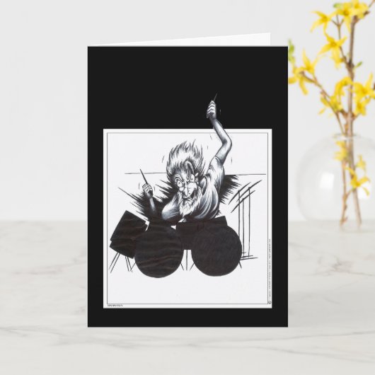 Drummer Karte (Gelbe Blume)