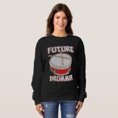Drummer Kid Drumming Future Drummer Sweatshirt (Vorne ganz)