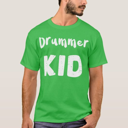 Drummer Kid Drums T-Shirt (Vorderseite)