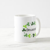 Drummer Kleeblatt Oval Kaffeetasse (VorderseiteRechts)