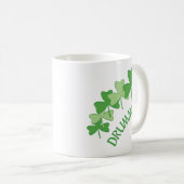 Drummer-Kleeblatts mit grüner Darstellung Kaffeetasse (VorderseiteRechts)