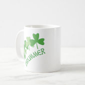 Drummer-Kleeblatts mit grüner Darstellung Kaffeetasse (Vorderseite Links)