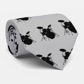 Drummer Krawatte Rock & Roll Musician Drumming Dru (Gerollt)