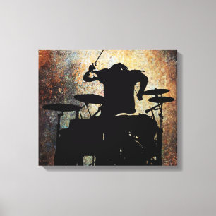 Drummer Leinwand 2, Copyright Karen J Williams