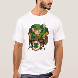 Drummer Leprechaun St. Patrick's Day T-Shirt