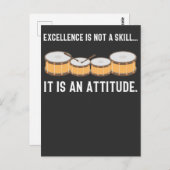 Drummer-Liebe für die Beherrschbarkeit Postkarte (Vorne/Hinten)