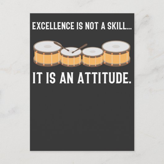 Drummer-Liebe für die Beherrschbarkeit Postkarte (Vorderseite)