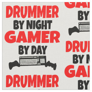 Drummer-Lieben spielen Videospiele Stoff