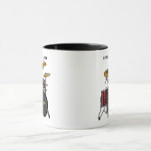 Drummer machen es mit Rhythm (anpassbare) Tasse (Zentrum)