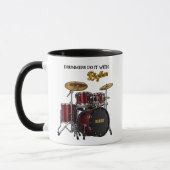 Drummer machen es mit Rhythm (anpassbare) Tasse (Links)