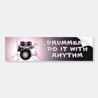Drummer machen es mit Rhythm Autoaufkleber