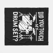 Drummer - Mein trockenes Set Fleecedecke (Vorderseite (Horizontal))
