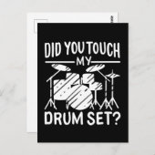 Drummer - Mein trockenes Set Postkarte (Vorne/Hinten)