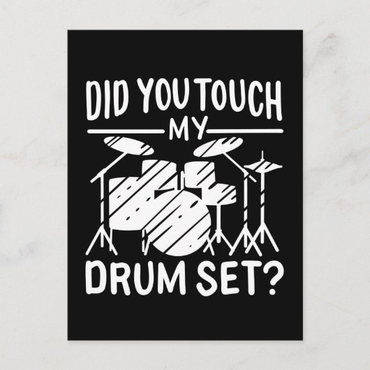 Drummer - Mein trockenes Set Postkarte (Vorderseite)
