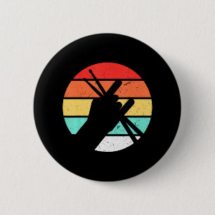 Drummer Men Schlagzeug Lover Drum Kit Button
