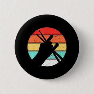 Drummer Men Schlagzeug Lover Drum Kit Button
