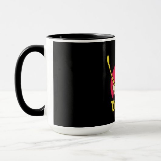 Drummer mit Drumsticks Tasse (Links)