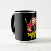 Drummer mit Drumsticks Tasse (Vorderseite Links)
