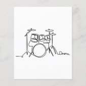 Drummer Music Design One-Line Drums (Rückseite)