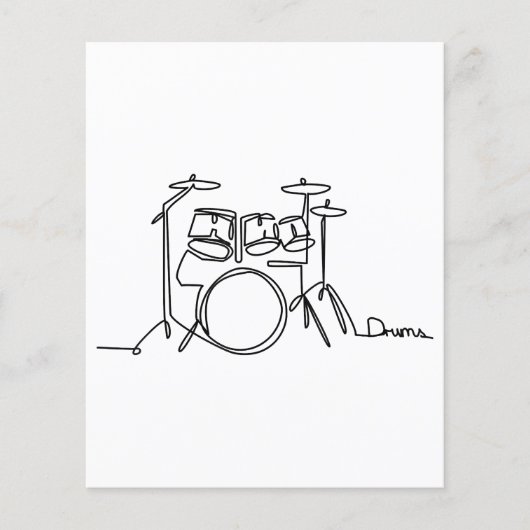 Drummer Music Design One-Line Drums (Vorderseite)