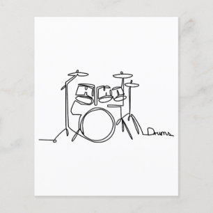 Drummer Music Design One-Line Drums