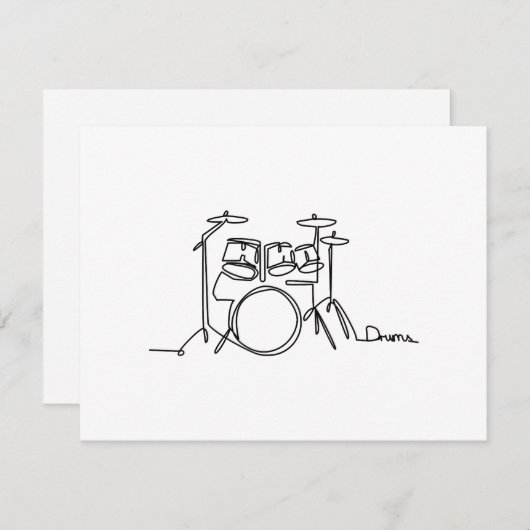 Drummer Music Design One-Line Drums (Vorne/Hinten)