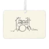 Drummer Music Design One-Line Drums Autolufterfrischer (Rückseite)