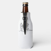 Drummer Music Design One-Line Drums Flaschenkühler (Flasche Rückseite)