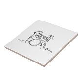 Drummer Music Design One-Line Drums Fliese (Seite)