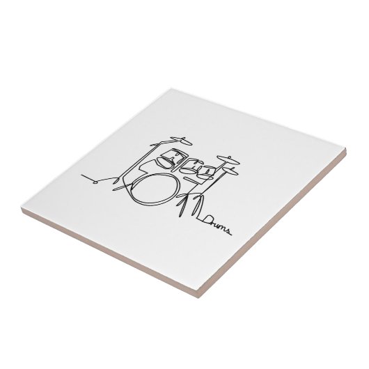 Drummer Music Design One-Line Drums Fliese (Seite)