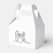 Drummer Music Design One-Line Drums Geschenkschachtel (Rückseite)
