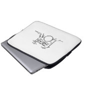 Drummer Music Design One-Line Drums Laptopschutzhülle (Vorne Knopf)