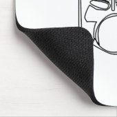 Drummer Music Design One-Line Drums Mousepad (Ecke)