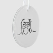 Drummer Music Design One-Line Drums Ornament (Vorderseite)