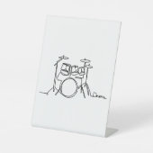Drummer Music Design One-Line Drums Sockelschild (Vorderseite)